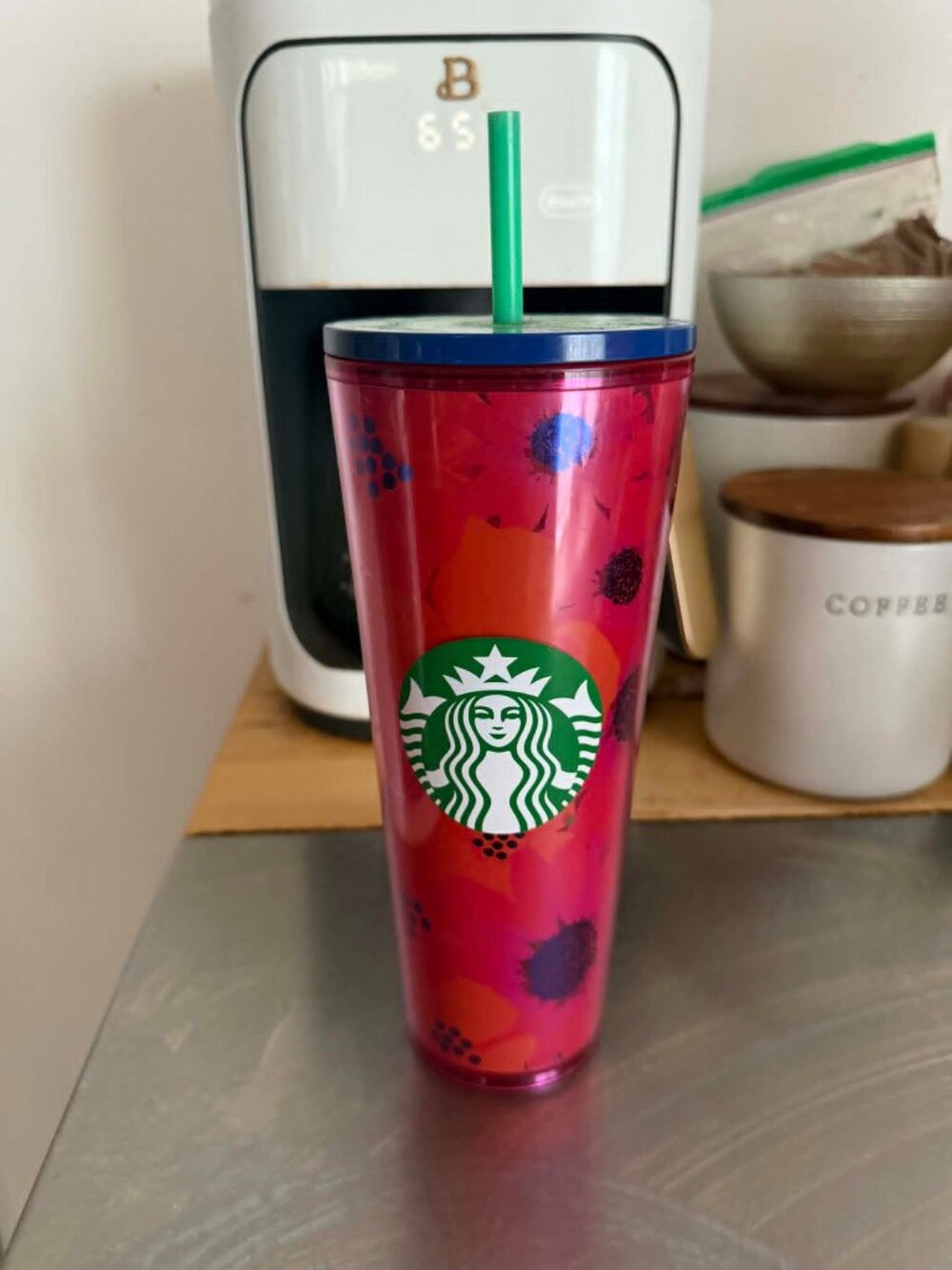 2022 Limited Edition Starbucks Summer Dancing Blooms Hibiscus Floral Venti